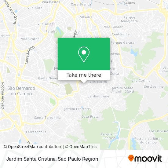 Mapa Jardim Santa Cristina