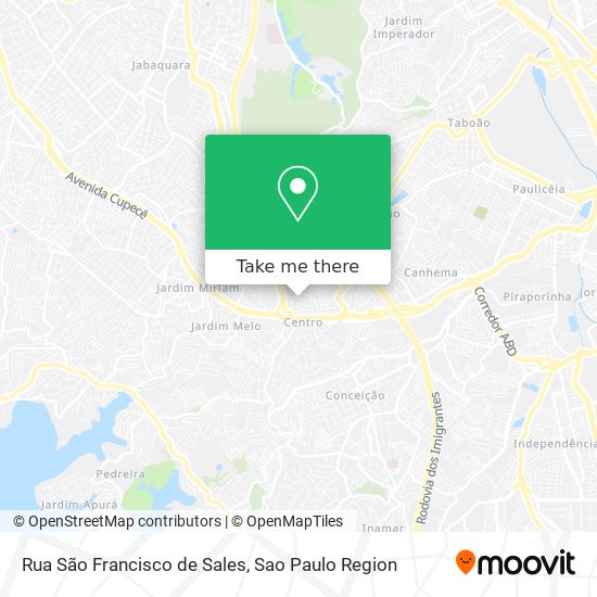Rua São Francisco de Sales map