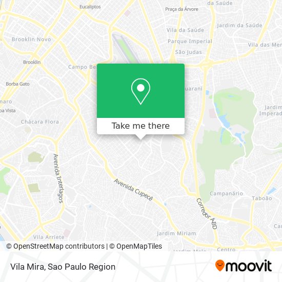Vila Mira map