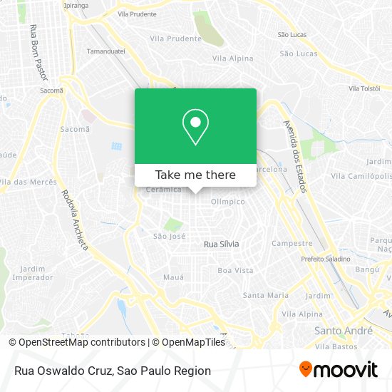 Rua Oswaldo Cruz map