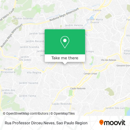 Rua Professor Dirceu Neves map