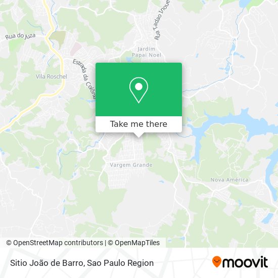 Sitio João de Barro map