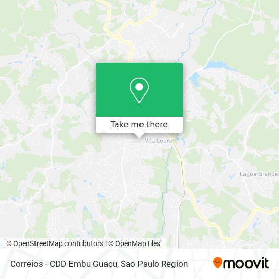 Mapa Correios - CDD Embu Guaçu