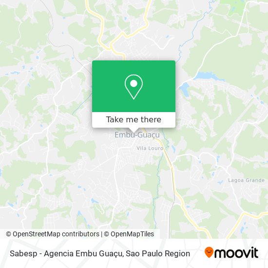 Sabesp - Agencia  Embu Guaçu map