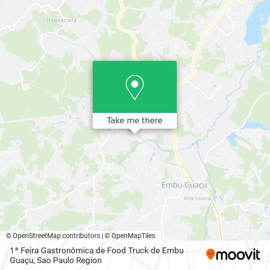 1ª Feira Gastronômica de Food Truck de Embu Guaçu map