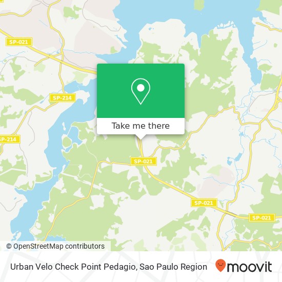 Mapa Urban Velo Check Point Pedagio