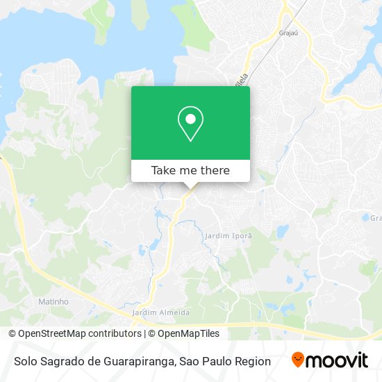 Mapa Solo Sagrado de Guarapiranga