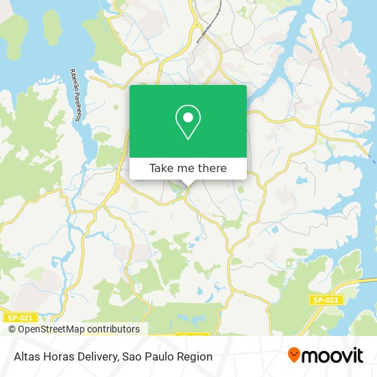 Altas Horas Delivery map