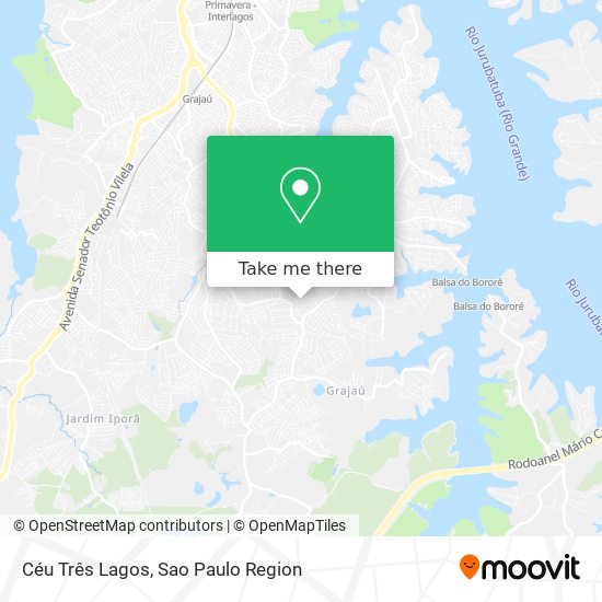 Mapa Céu Três Lagos