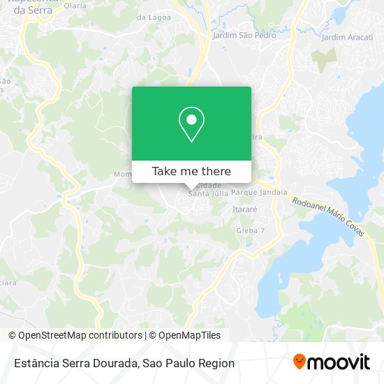 Mapa Estância Serra Dourada