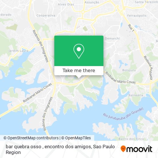 bar quebra osso , encontro dos amigos map