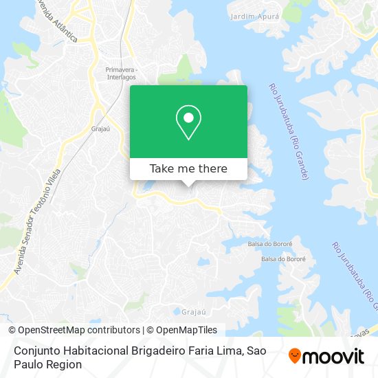 Mapa Conjunto Habitacional Brigadeiro Faria Lima