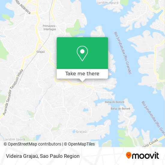 Videira Grajaú map