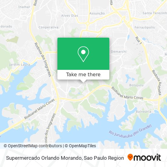 Mapa Supermercado Orlando Morando