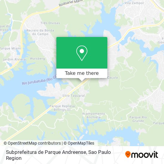Subprefeitura de Parque Andreense map