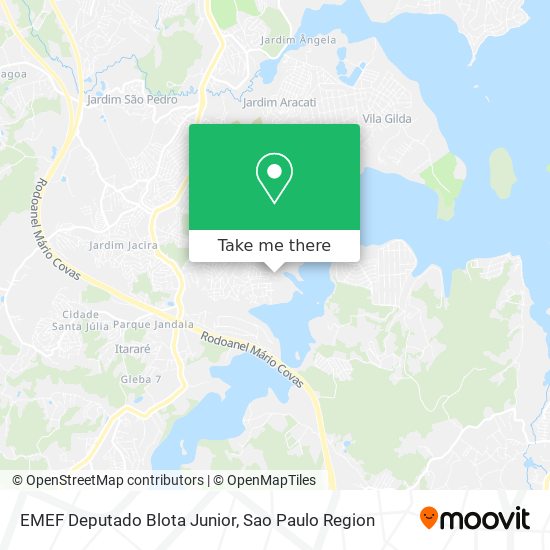 Mapa EMEF Deputado Blota Junior