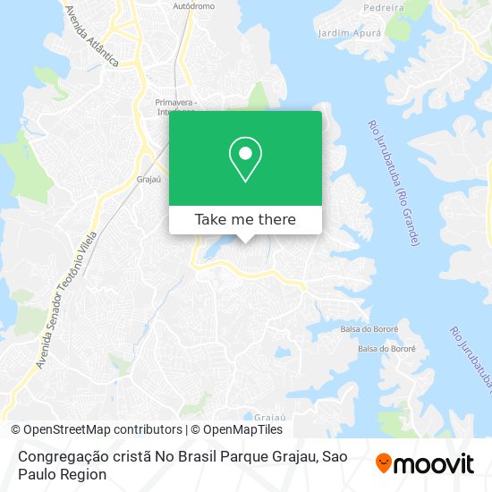 Congregação cristã No Brasil Parque Grajau map