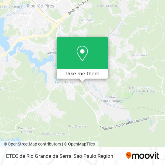 ETEC de Rio Grande da Serra map