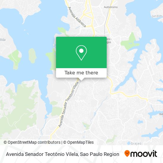 Avenida Senador Teotônio Vilela map