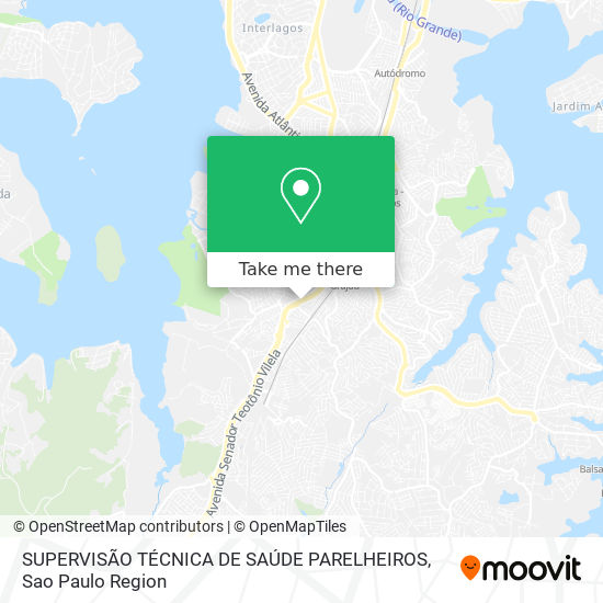 SUPERVISÃO TÉCNICA DE SAÚDE PARELHEIROS map