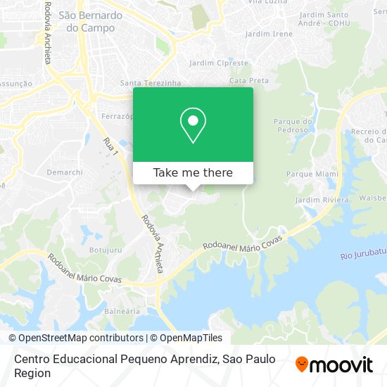 Mapa Centro Educacional Pequeno Aprendiz