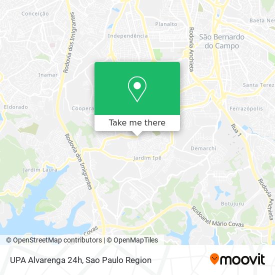 Mapa UPA Alvarenga 24h