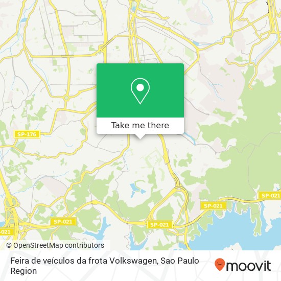 Feira de veículos da frota Volkswagen map