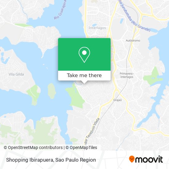 Shopping Ibirapuera map