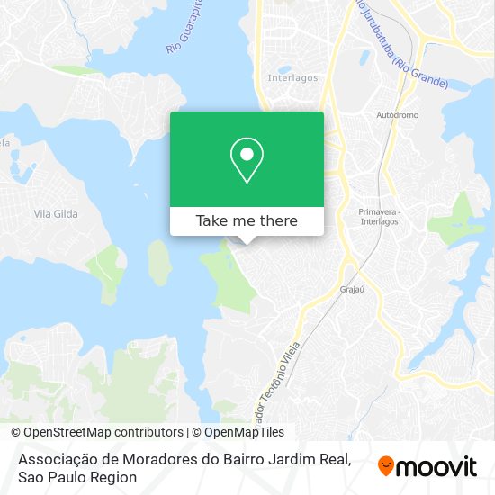 Mapa Associação de Moradores do Bairro Jardim Real