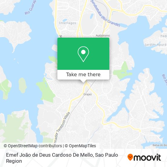 Emef João de Deus Cardoso De Mello map