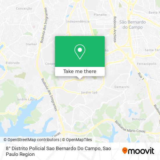 8° Distrito Policial Sao Bernardo Do Campo map