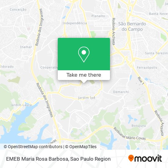 Mapa EMEB Maria Rosa Barbosa