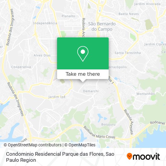 Mapa Condominio Residencial Parque das Flores