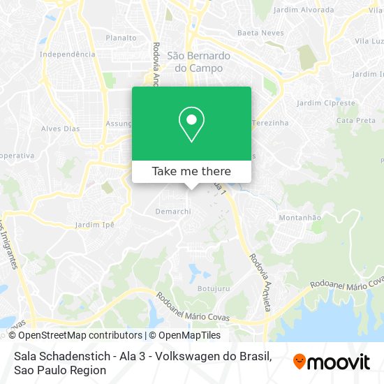 Mapa Sala Schadenstich - Ala 3 - Volkswagen do  Brasil