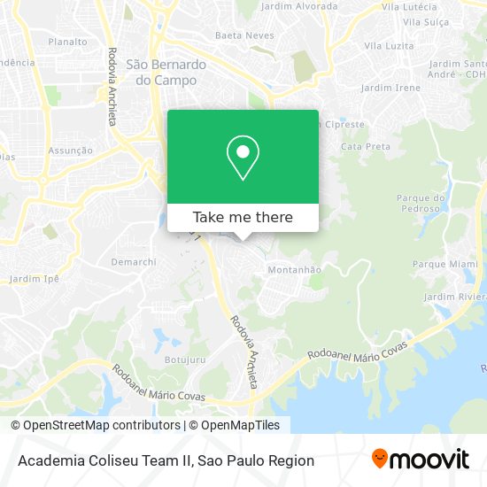 Mapa Academia Coliseu Team II