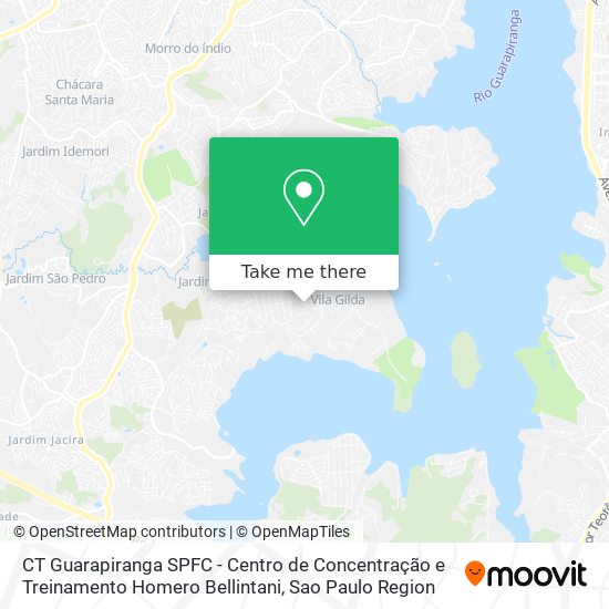 CT Guarapiranga SPFC - Centro de Concentração e Treinamento Homero Bellintani map