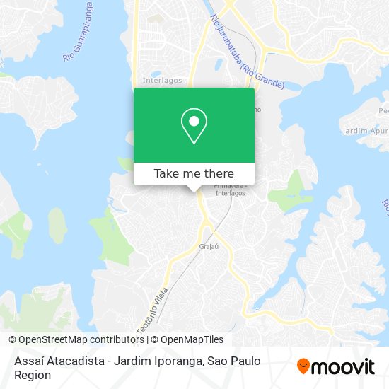 Mapa Assaí Atacadista - Jardim Iporanga