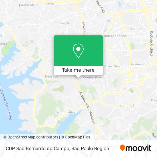 CDP Sao Bernardo do Campo map