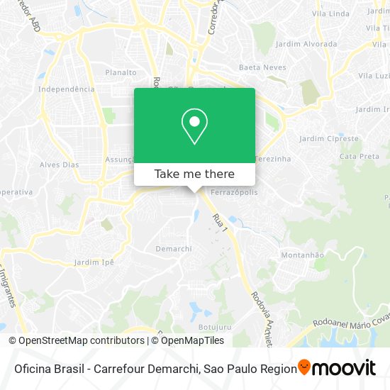 Oficina Brasil - Carrefour Demarchi map