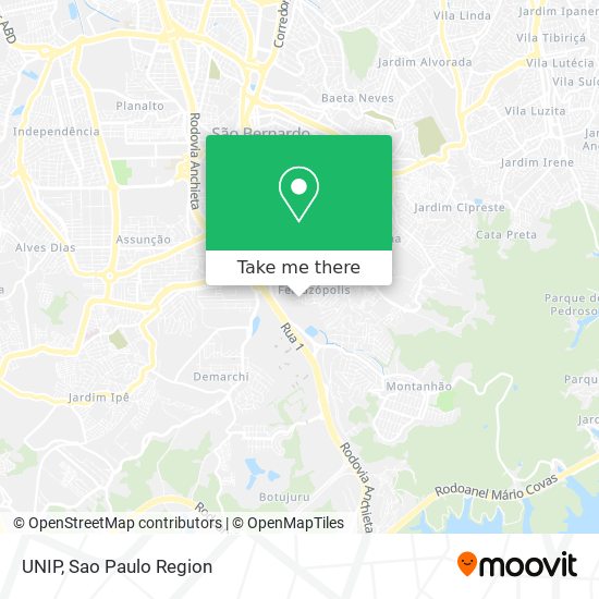 UNIP map