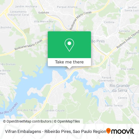 Vifran Embalagens - Ribeirão Pires map