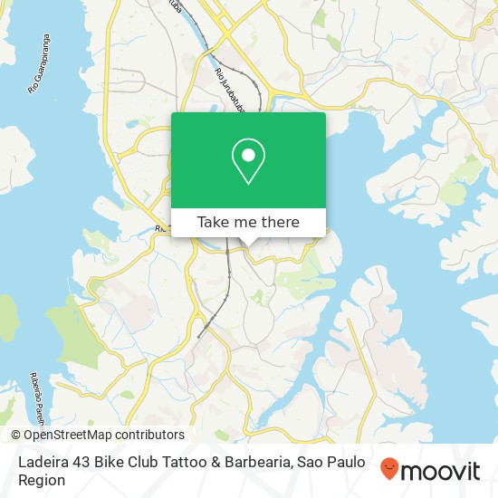 Mapa Ladeira 43 Bike Club Tattoo & Barbearia