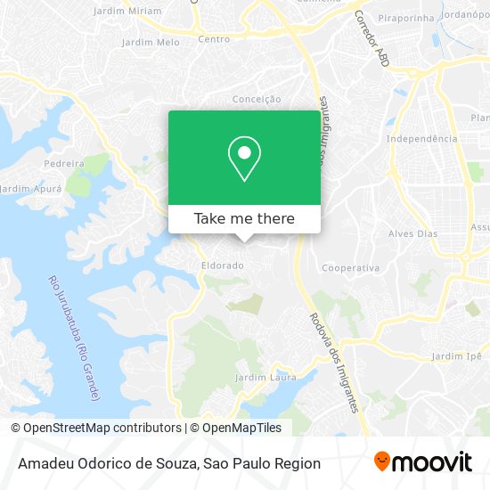 Amadeu Odorico de Souza map