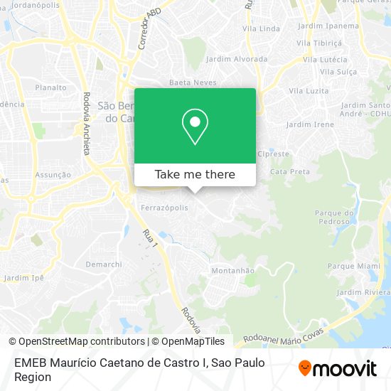 EMEB Maurício Caetano de Castro I map