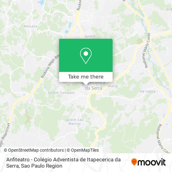 Anfiteatro - Colégio Adventista de Itapecerica da Serra map