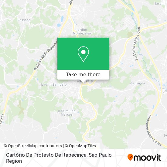 Cartório De Protesto De Itapecirica map