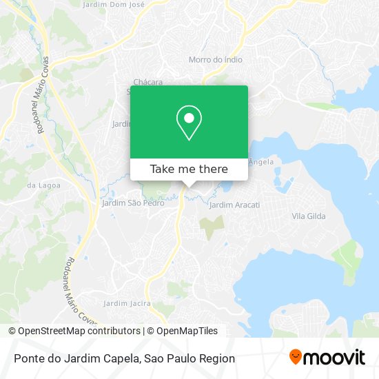 Ponte do Jardim Capela map