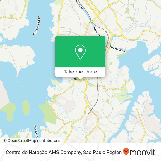 Mapa Centro de Natação AMS Company