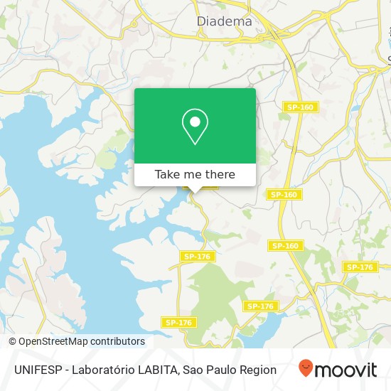 UNIFESP - Laboratório LABITA map