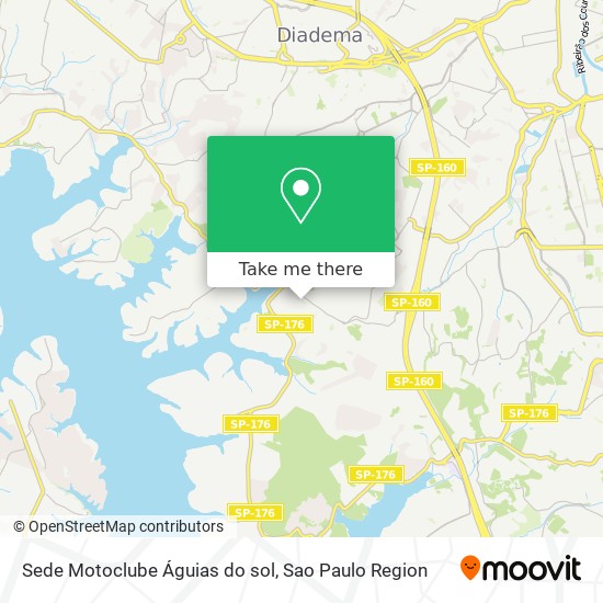 Sede Motoclube Águias do sol map